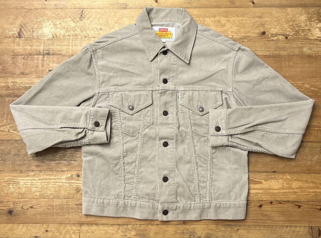 福袋 売れ残り 90s WHITE LEVI'S リーバイス 3rd コーデュロイ ジャケット ジャケット・アウター