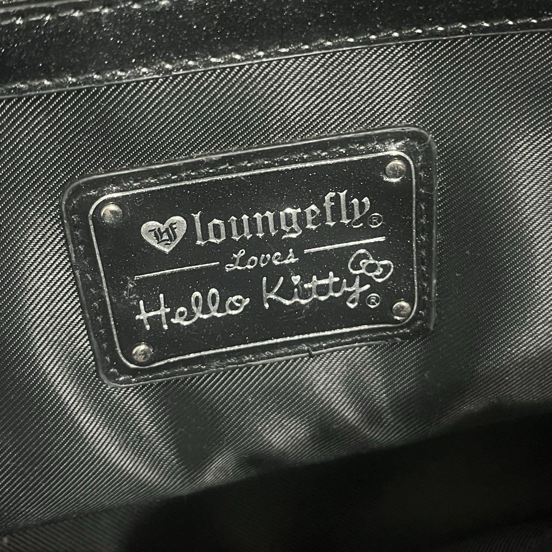 LOUNGEFLY HELLO KITTY BLACK SHAPED HANDBAG LOOKS VERY GOOD