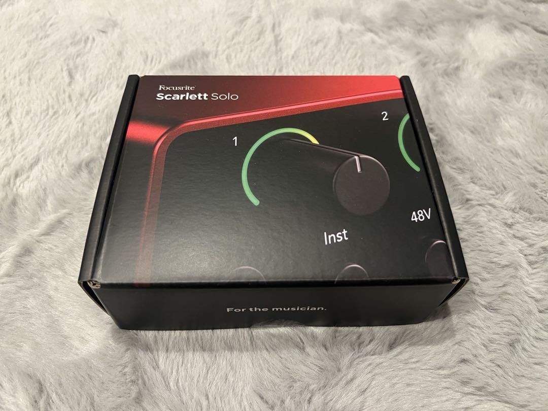 【美品】focusrite scarlett solo 4th Gen