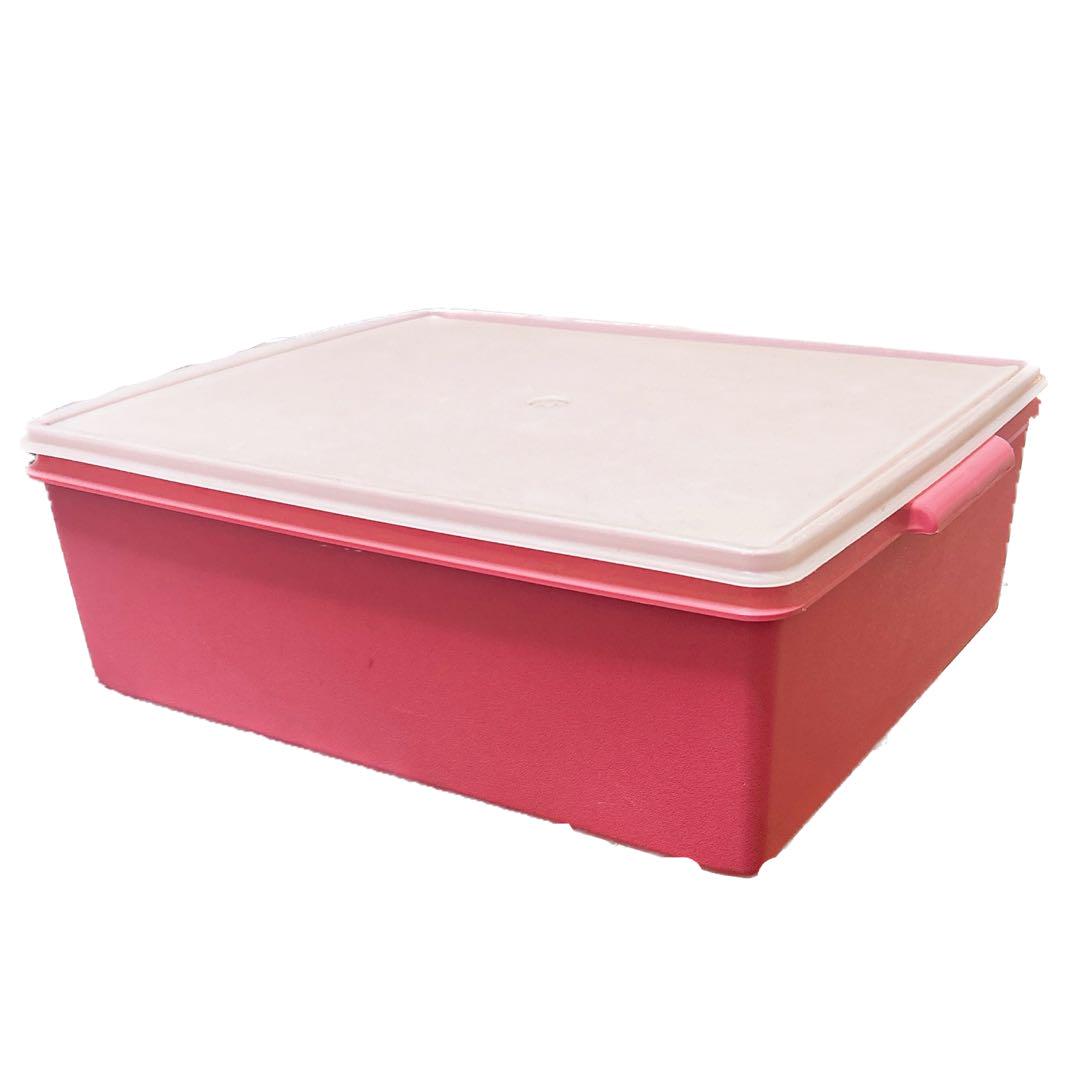 タッパーウェア「ディープロングスーパーケース」衣装ケース 56L ピンク Tupperware 蓋付 大型収納容器 密閉  2個｜Yahoo!フリマ（旧PayPayフリマ）