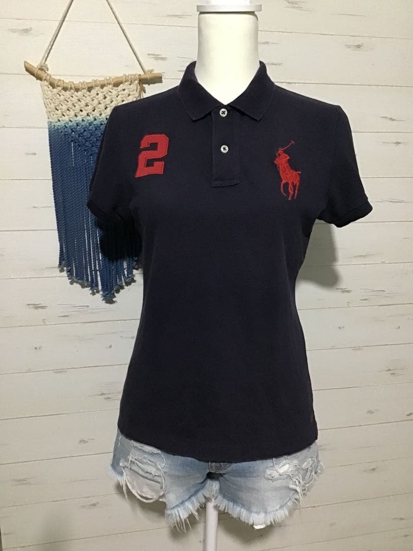 ★ラルフローレン★Y2K ビッグポニー sports ネイビー