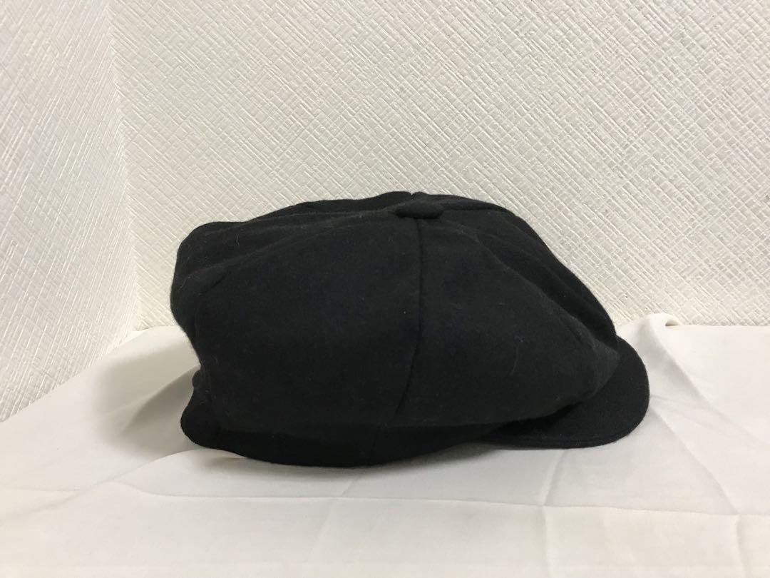 美品本物ニューヨークハットNEWYORKHATウールキャスケットベレー帽子黒