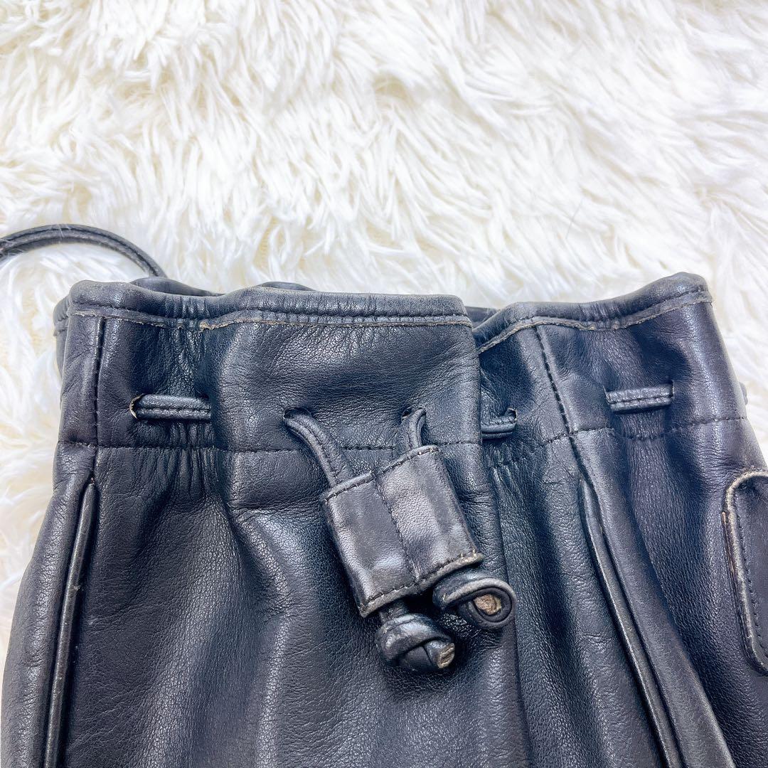 【OLD COACH オールドコーチ】サコッシュ/ショルダーバッグ/巾着/黒