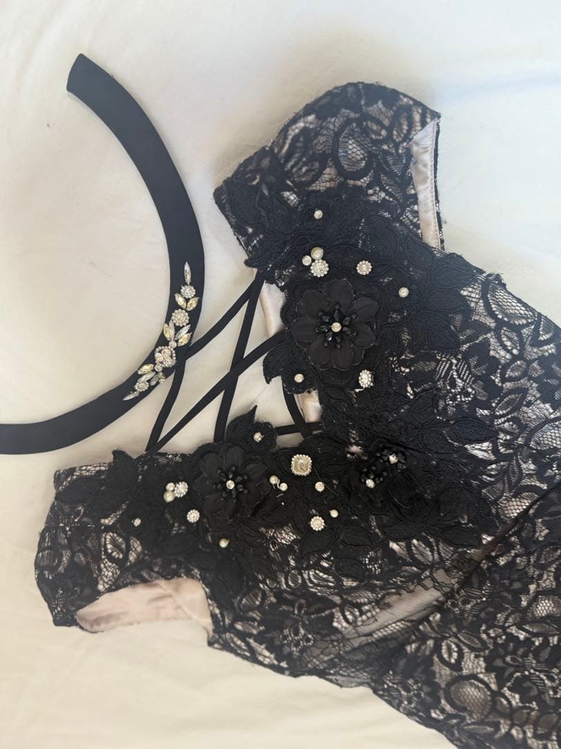 Glossy by ROBE de FLEURS レースビジュードレスS ROBE de FLEURS