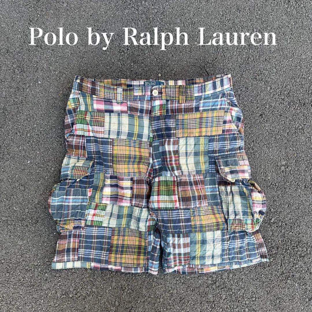 1990's Polo by Ralph Lauren パッチワーク ショーツ 90's POLO Ralph Lauren Patch Work Shorts W30 / ポロ ラルフ