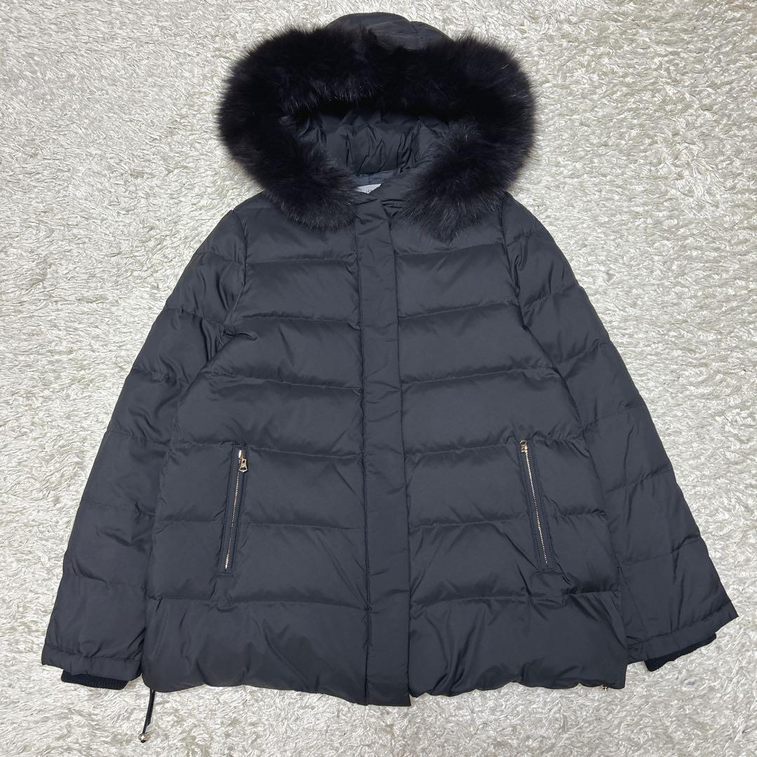 【美品】IENA イエナ ダウン ジャケット タフタ フォックスファー 38 M