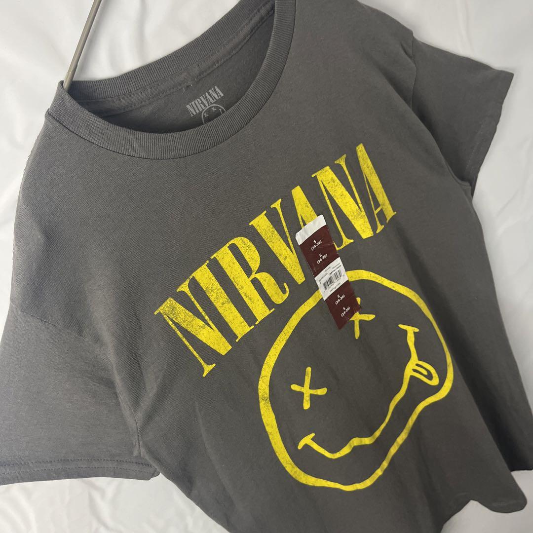 ミュージックtシャツ NIRVANAニルヴァーナ グレー ツアー ライブ ミュージックtシャツ NIRVANAニルヴァーナ グレー ツアー ライブ