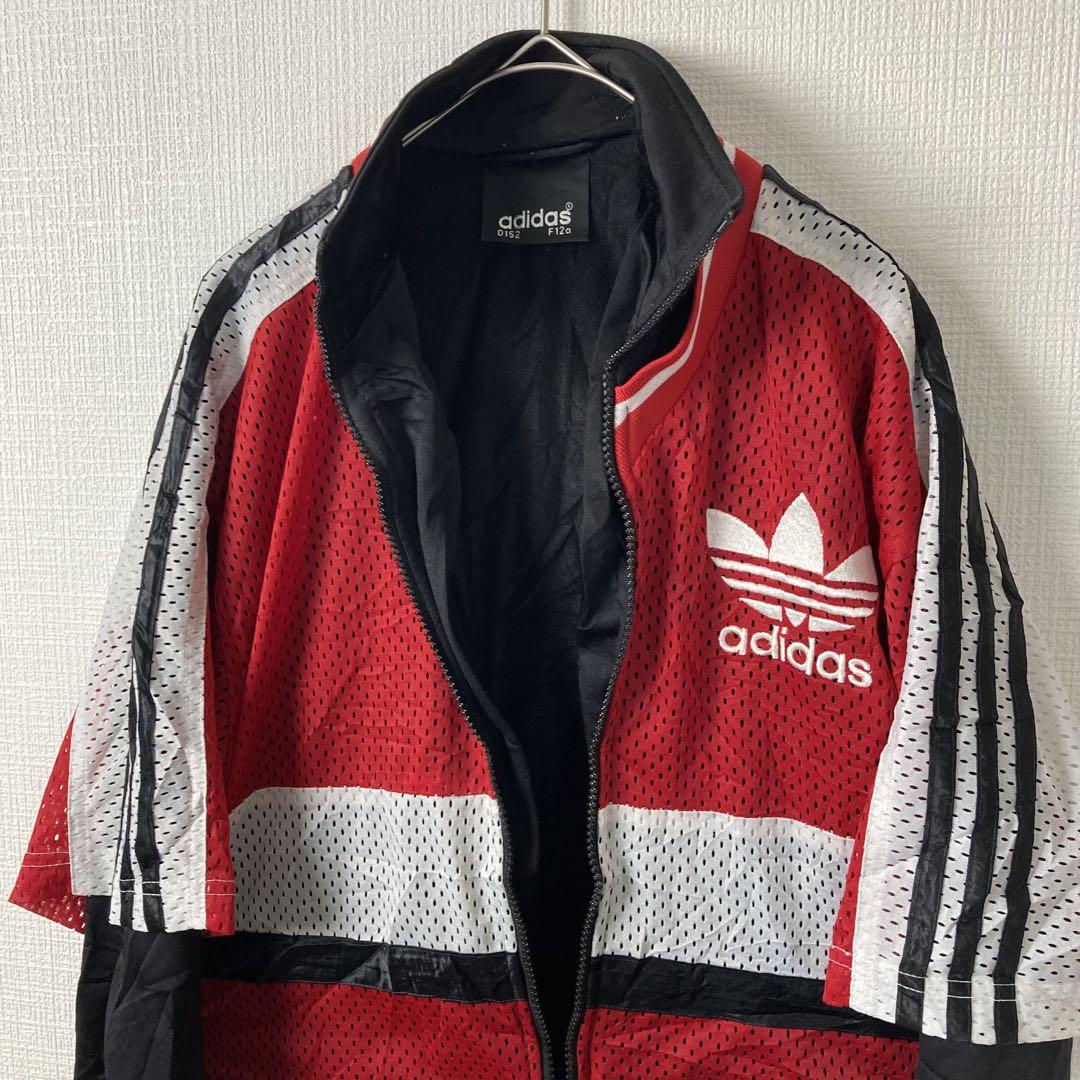 879 90s adidas ドッキングフェイクレイヤード トラックジャケット