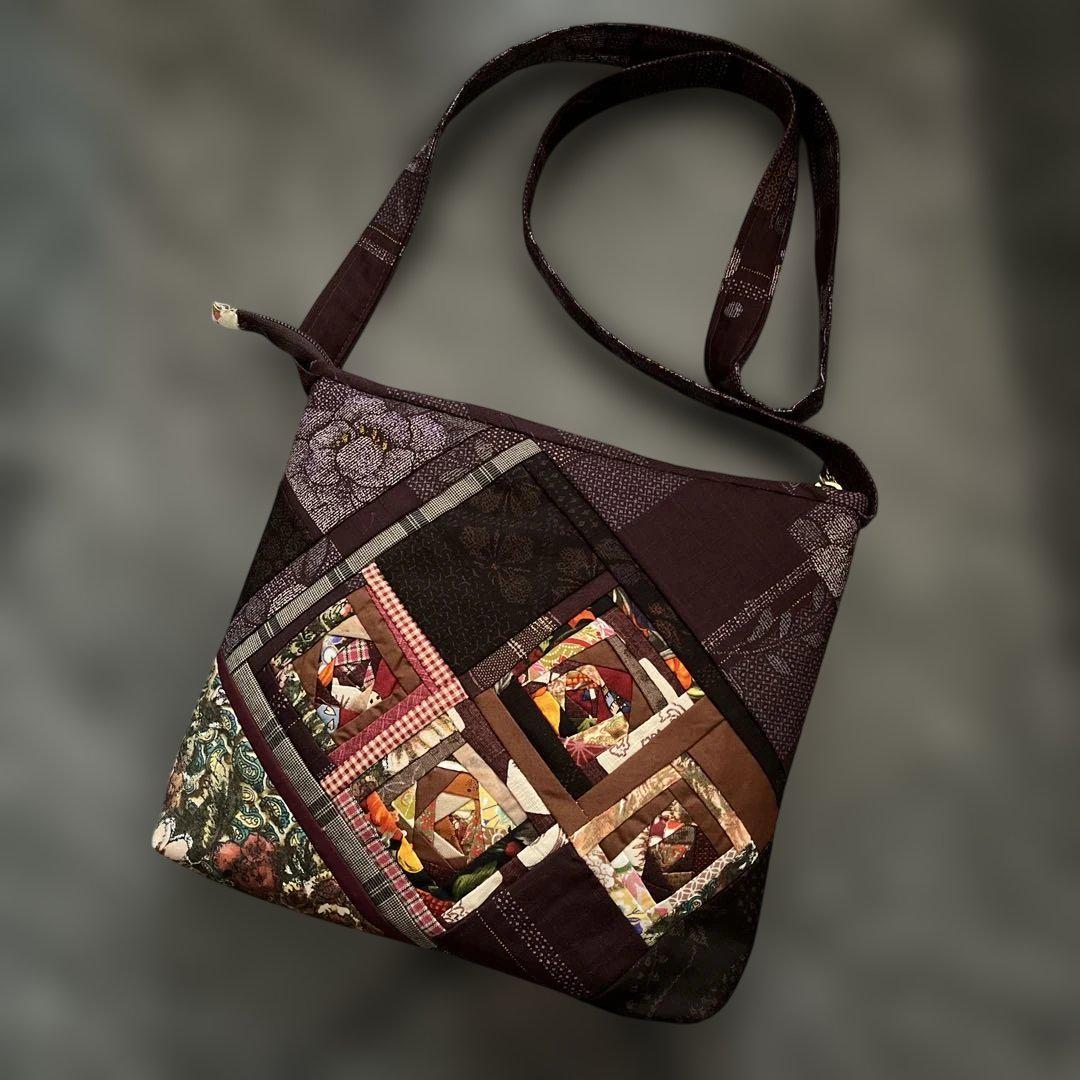 パッチワーク　ショルダーバック　ハンドメイド Shoulder bag made with patchwork🌼】Use of scraps - YouTube
