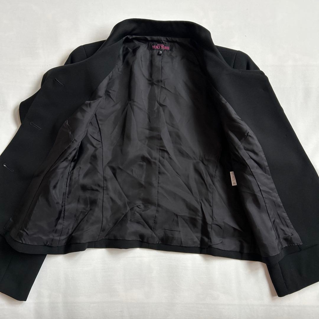 ユキトリイ　ブラックフォーマル　セットアップ　7号　高級　ワンピース　喪服