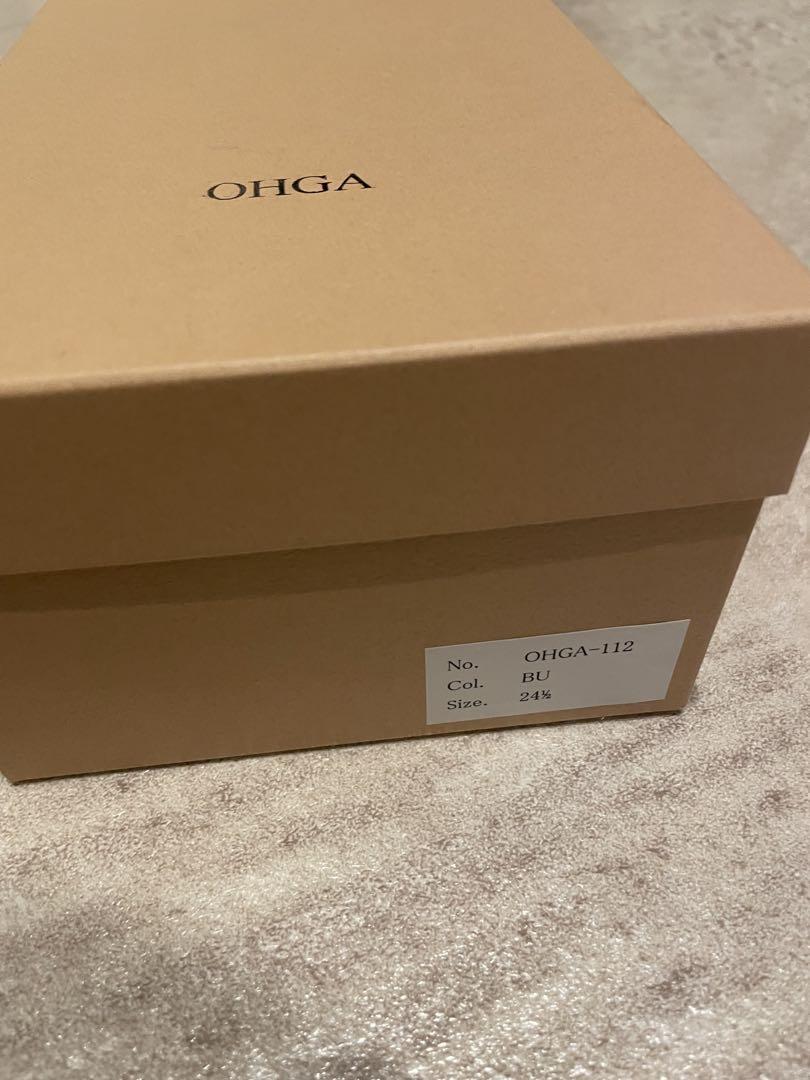 OHGA ツイードビジューパンプス