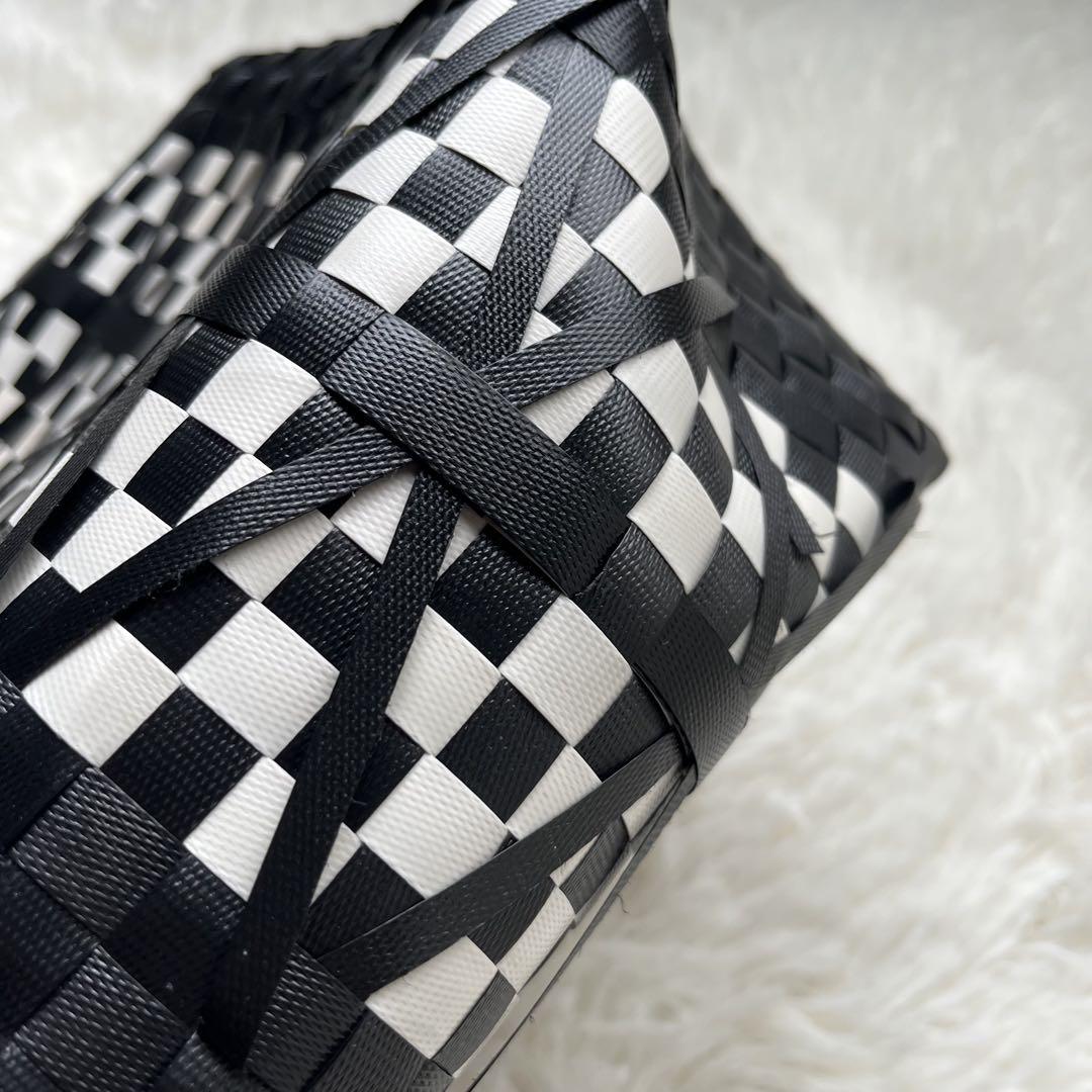 MARNI マルニ カゴバッグ バッグ 白黒 - メルカリ