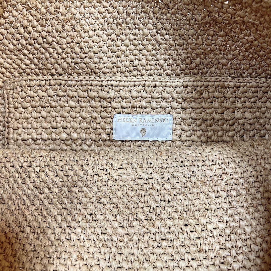 美品✨HELEN KAMINSKI ラフィア ワンショルダー かごバッグ バッグ