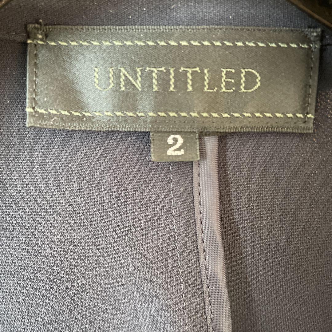 洗える⭐︎UNTITLEDドレッサーストレッチパンツスーツ サイズ2⭐︎ネイビー