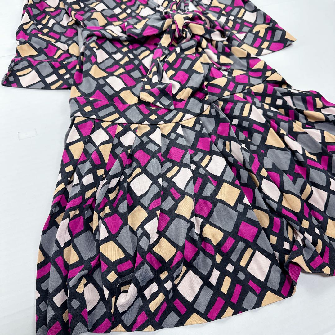 【国内正規品】 DIANEvonFURSTENBERG 膝丈ワンピース シルク ラップ US8 - メルカリ ワンピース