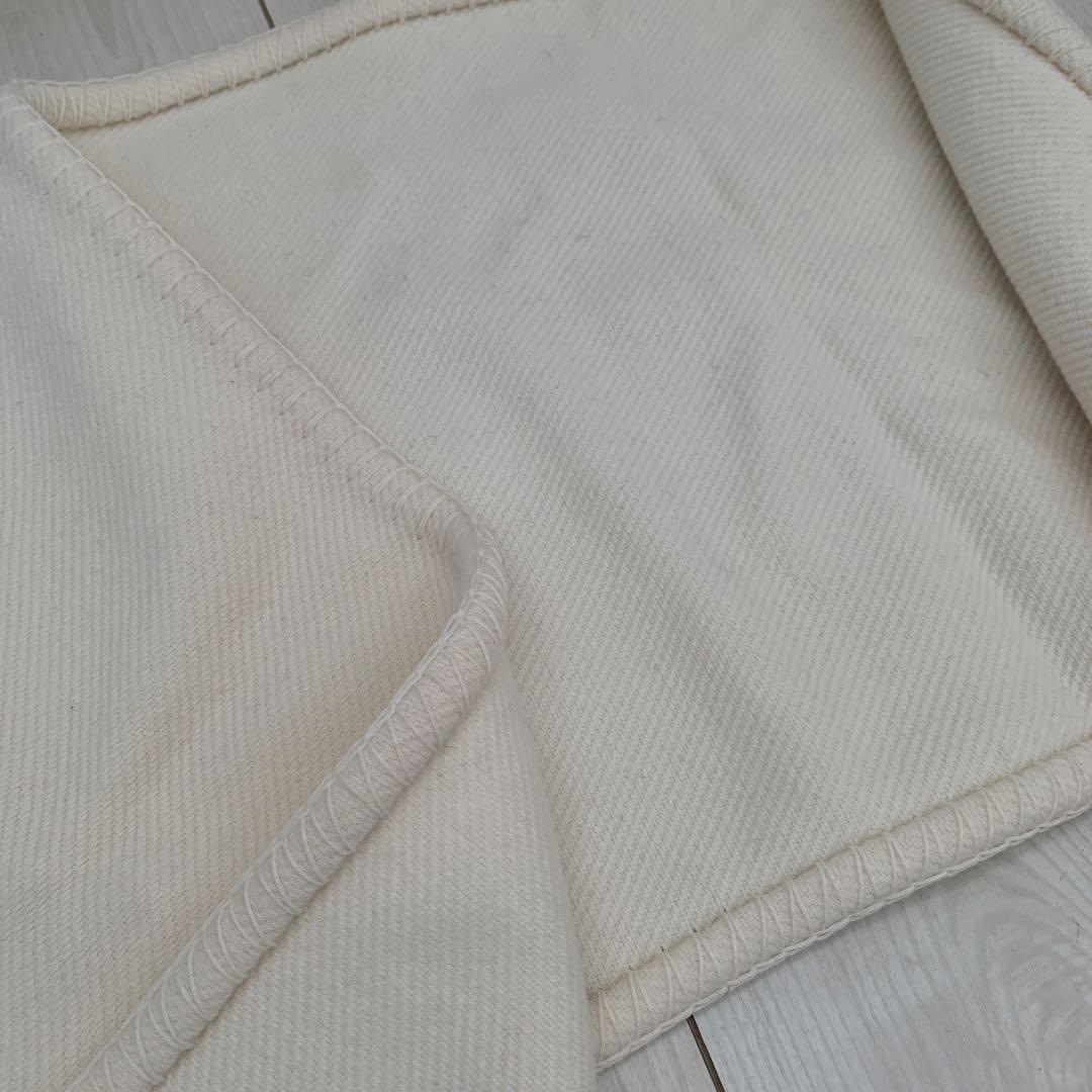 FENDI FF柄ショール ストール マフラー アイボリー レザーファー FENDI FF柄ショール ストール マフラー アイボリー レザーファー