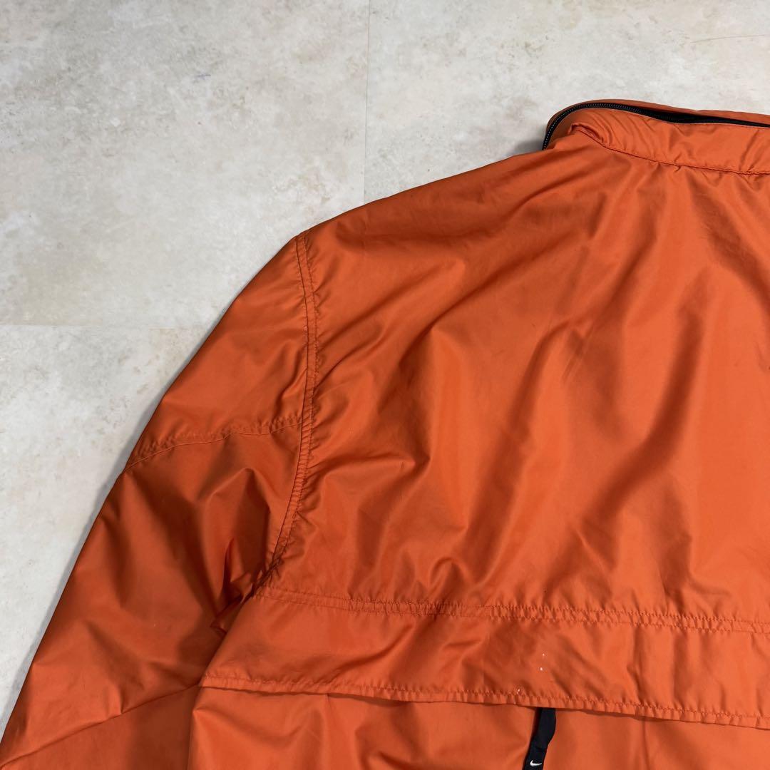 90's NIKE パッカブルナイロンジャケット オレンジ XL ポケッタブル
