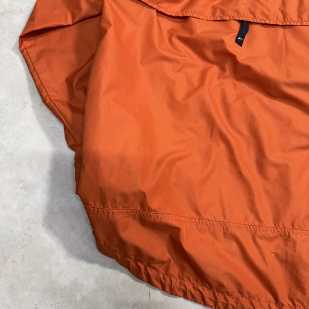 90's NIKE パッカブルナイロンジャケット オレンジ XL ポケッタブル