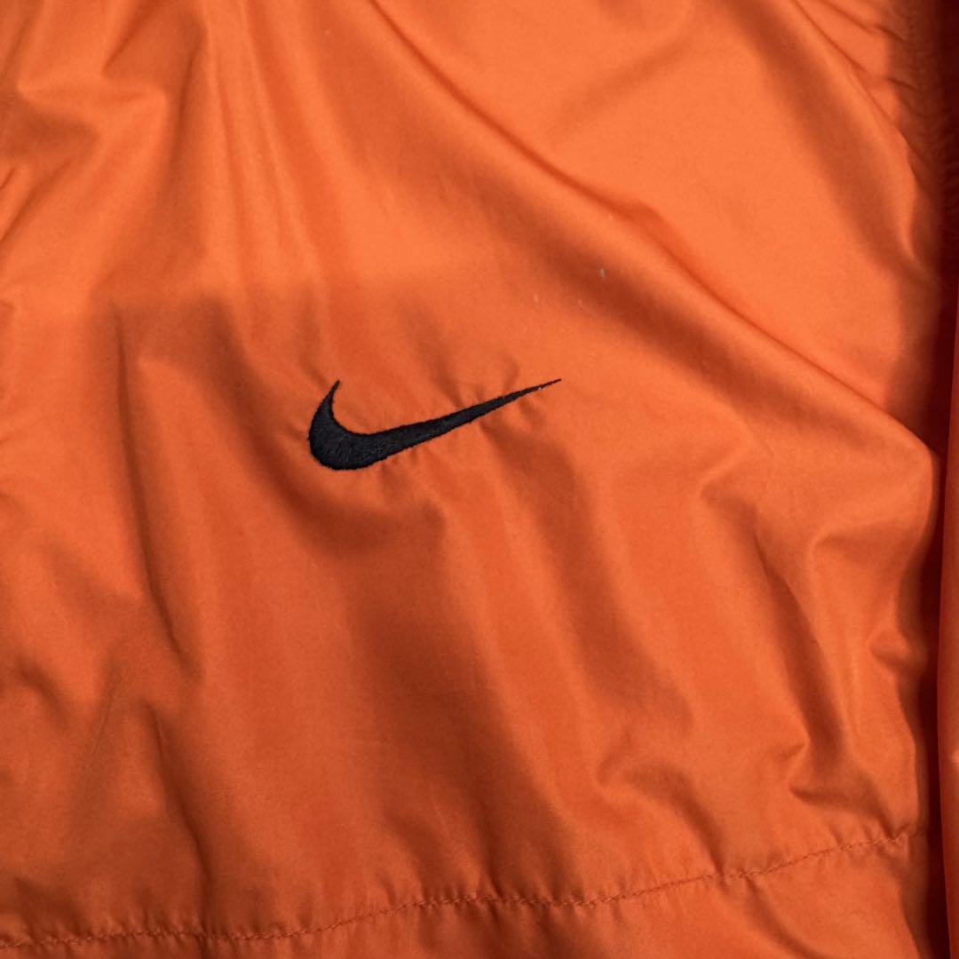 90's NIKE パッカブルナイロンジャケット オレンジ XL ポケッタブル