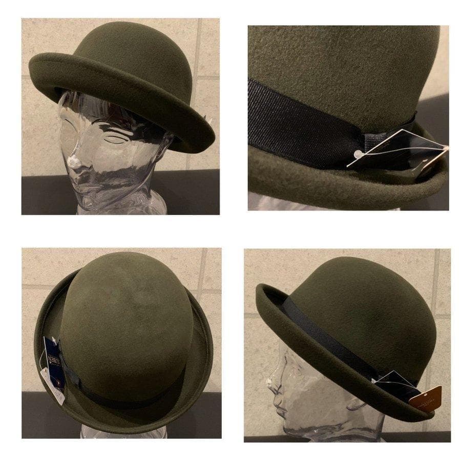 送料込 帽子 ルーベン ポケッタブル フェルト ボーラーハット サイズ調整 KH 送料込 帽子 ルーベン ポケッタブル フェルト ボーラーハット サイズ調整 KH