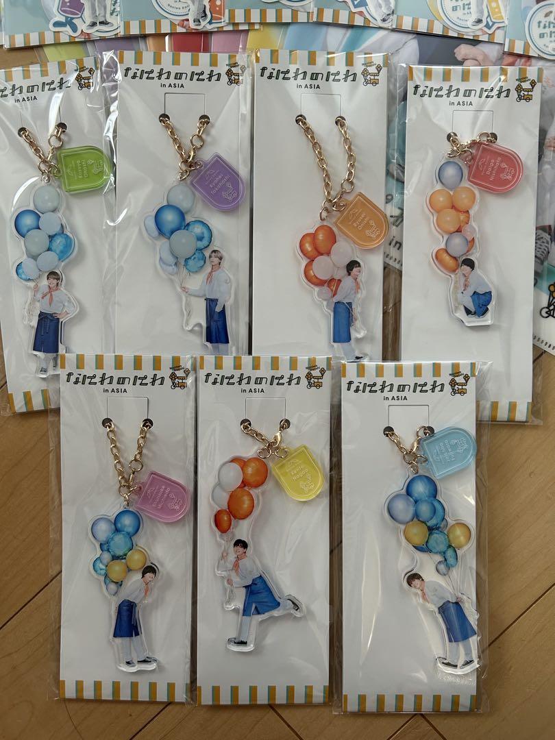 安価 なにわのにわ in ASIA アクリルキーホルダー ステッカー クリア アイドル