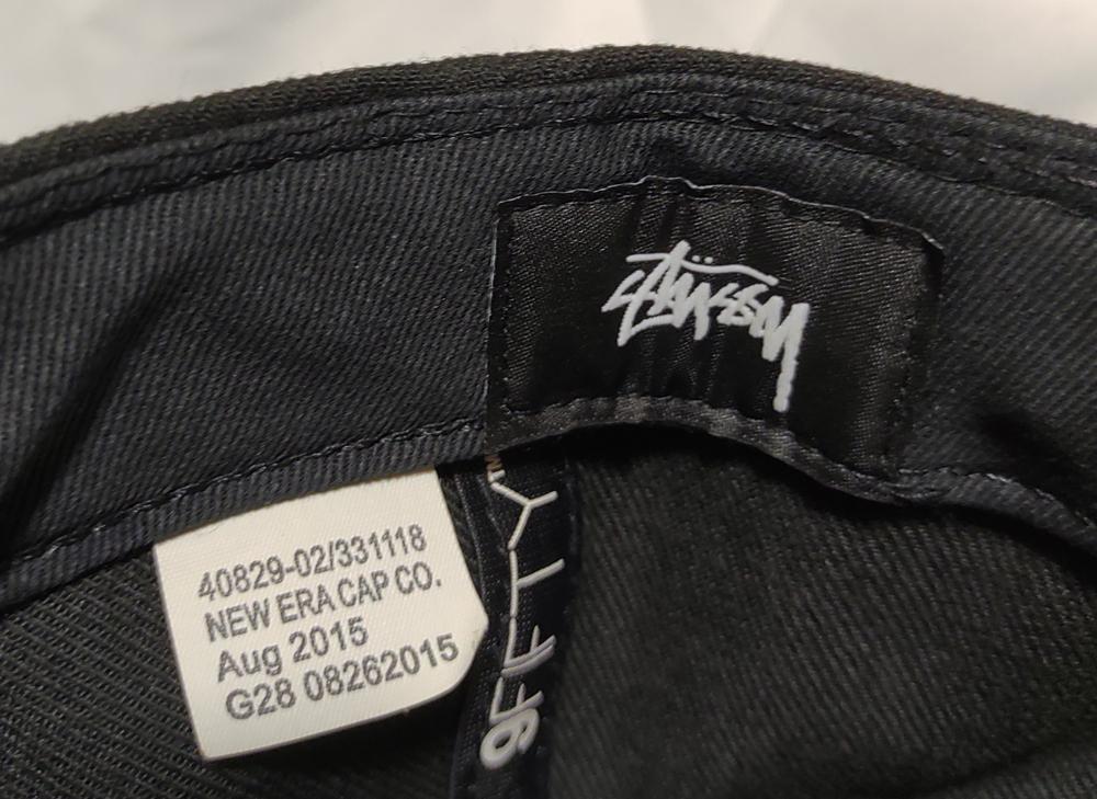 STUSSYxNewEra♦️STOCK LOGO CAP♦黒フリーサイズ送料込