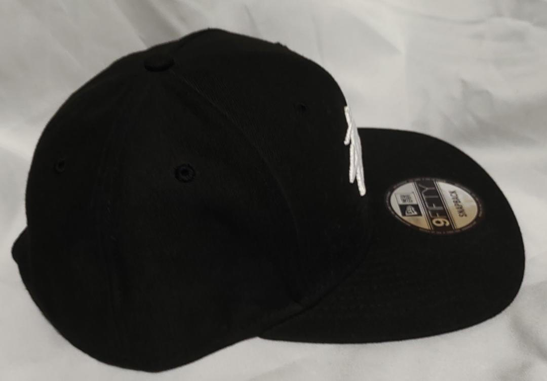 STUSSYxNewEra♦️STOCK LOGO CAP♦黒フリーサイズ送料込