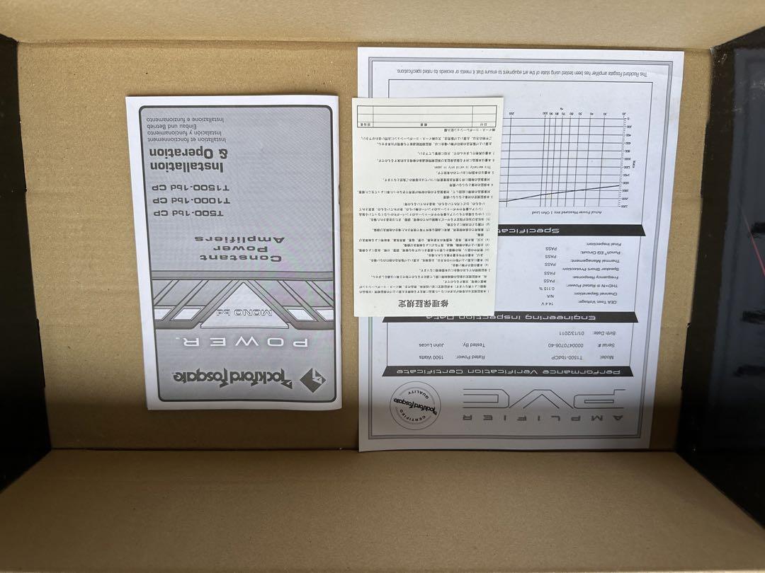 Rockford Fosgate T1500-1bdcp アンプ