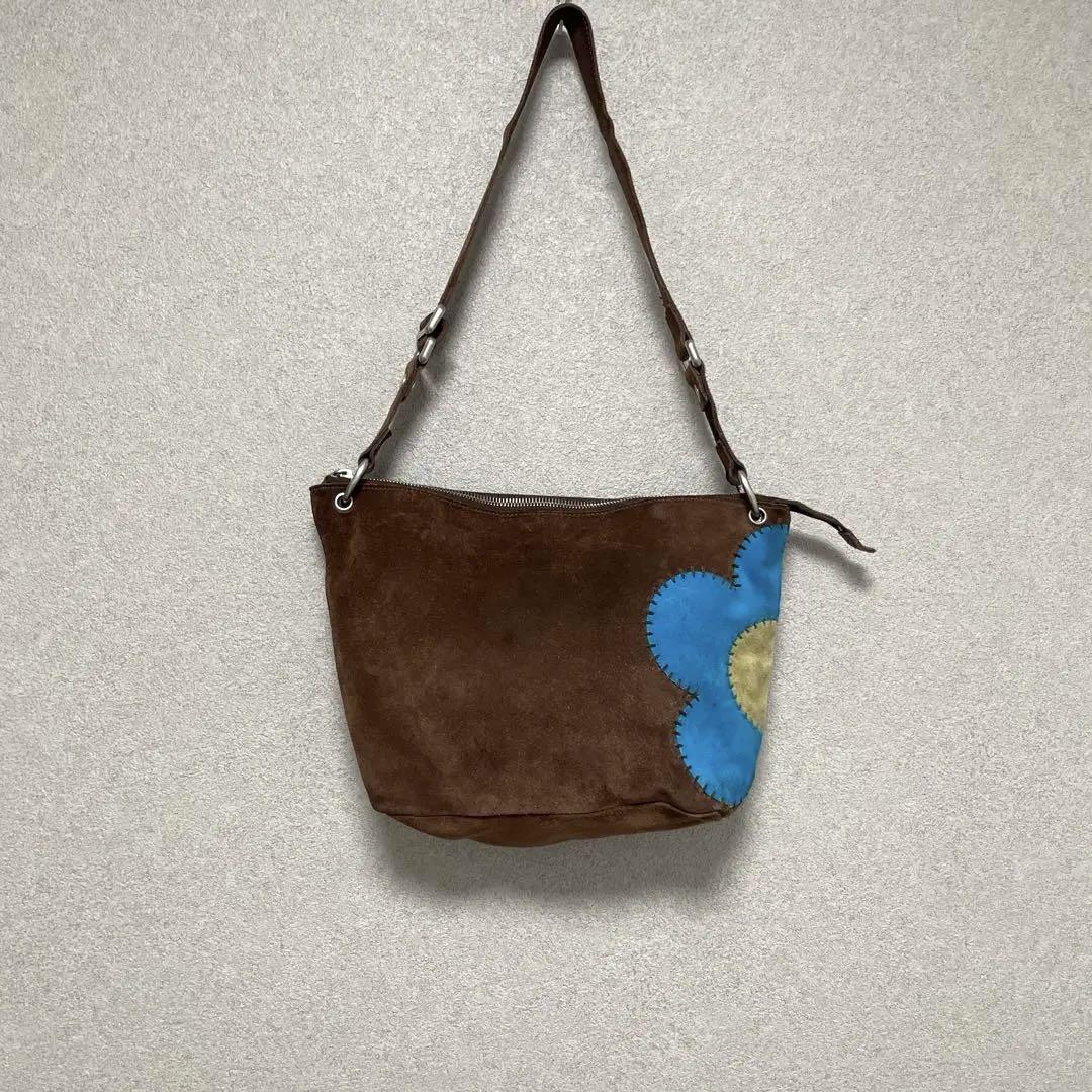 【希少】セリーヌ CELINE 総レザー フローラル ショルダー　トートバッグ