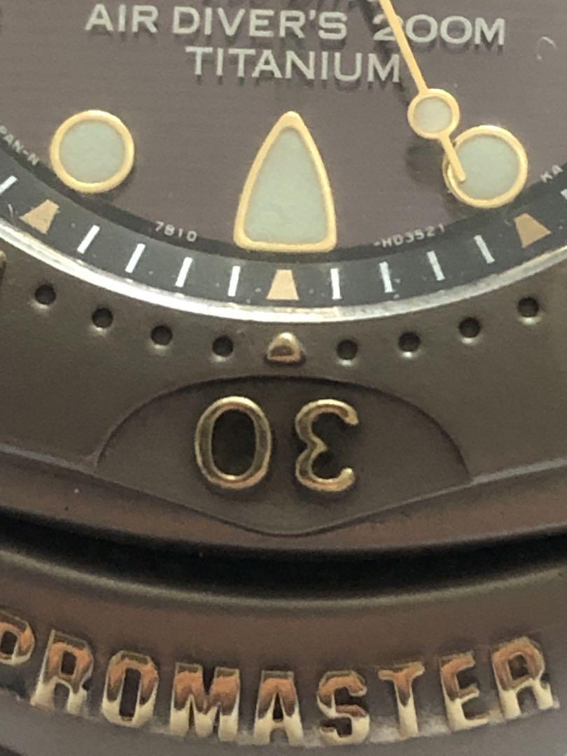 Citizen Air Diver's チタン製 時計