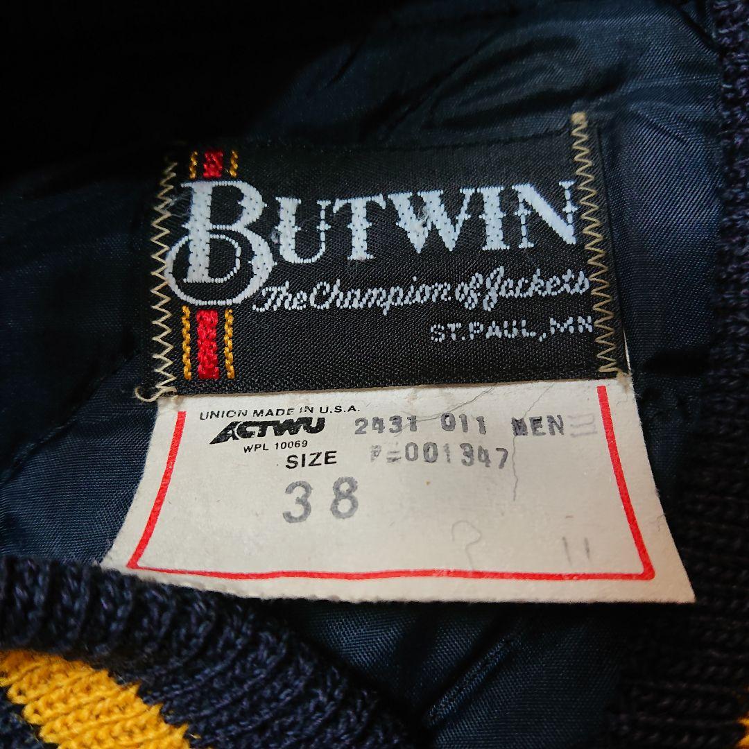 超激安安い kdtn様専用80s 袖レザー スタジャン 袖革 NFgYV-m46413423212 BUTWIN 古着 セール2022