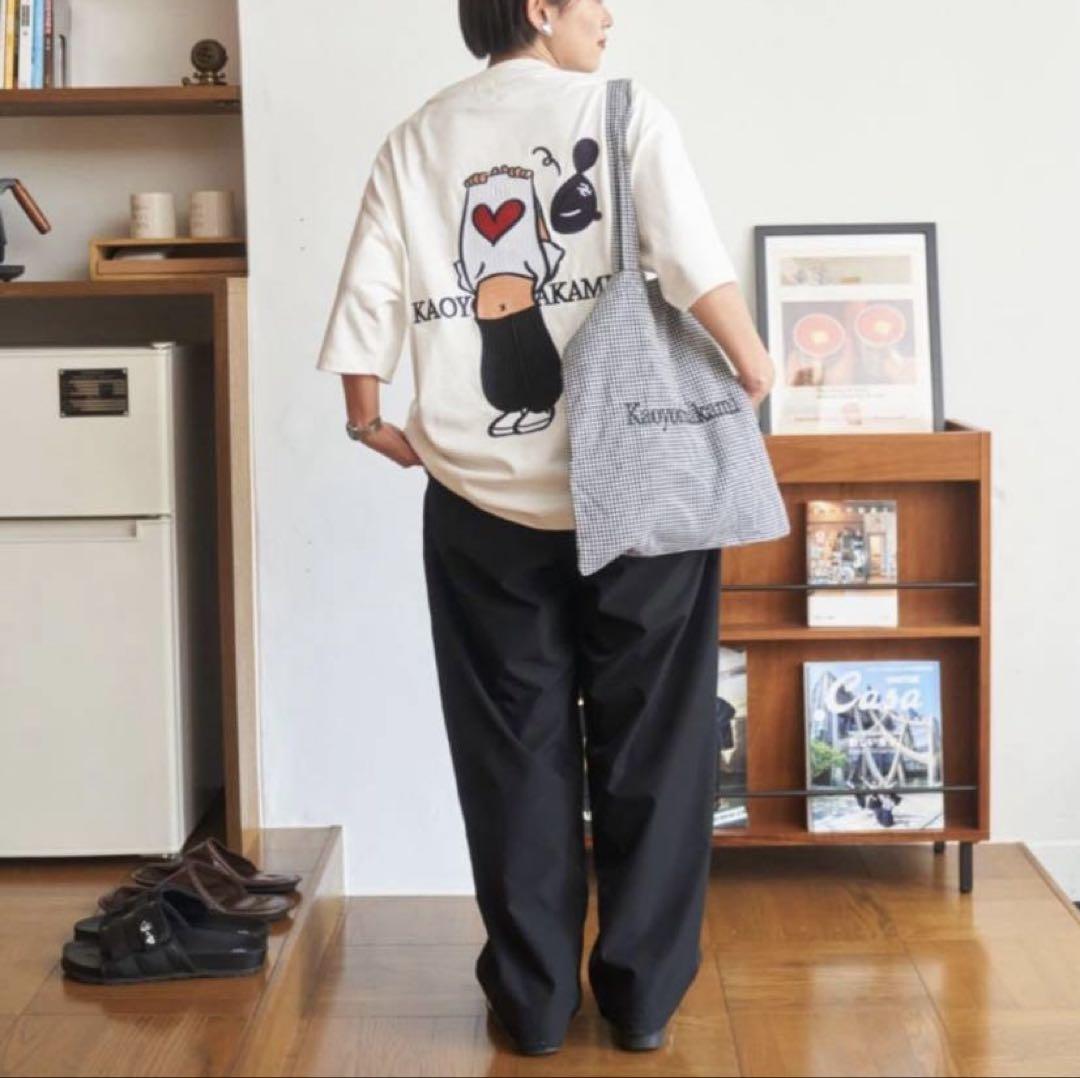 KAOYORINAKAMI 半袖Tシャツ XL ホワイト メンズ レディース 綿