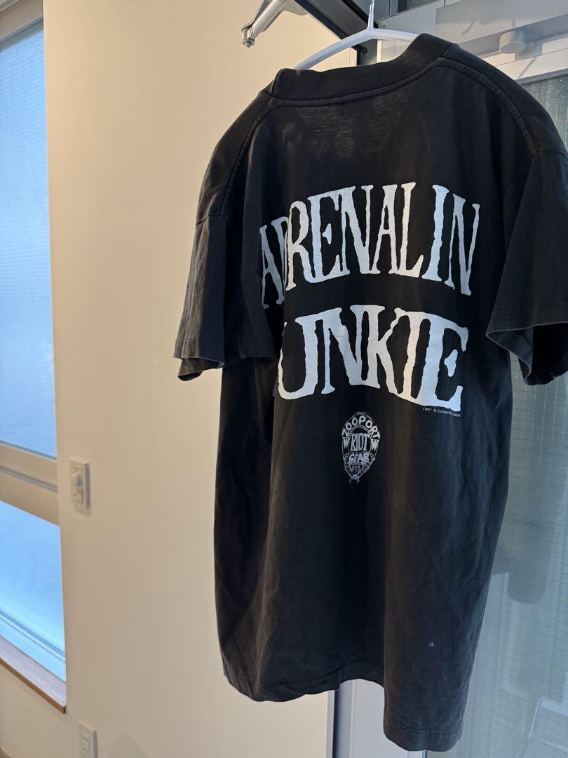 チャールズ・マンソン 90s当時物アドレナリンジャンキーTシャツ