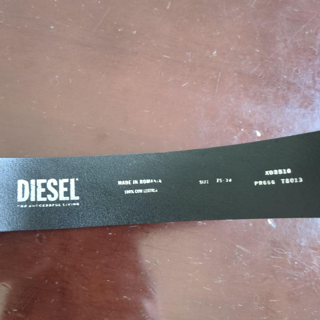 DIESEL ブラック ベルト 75/30