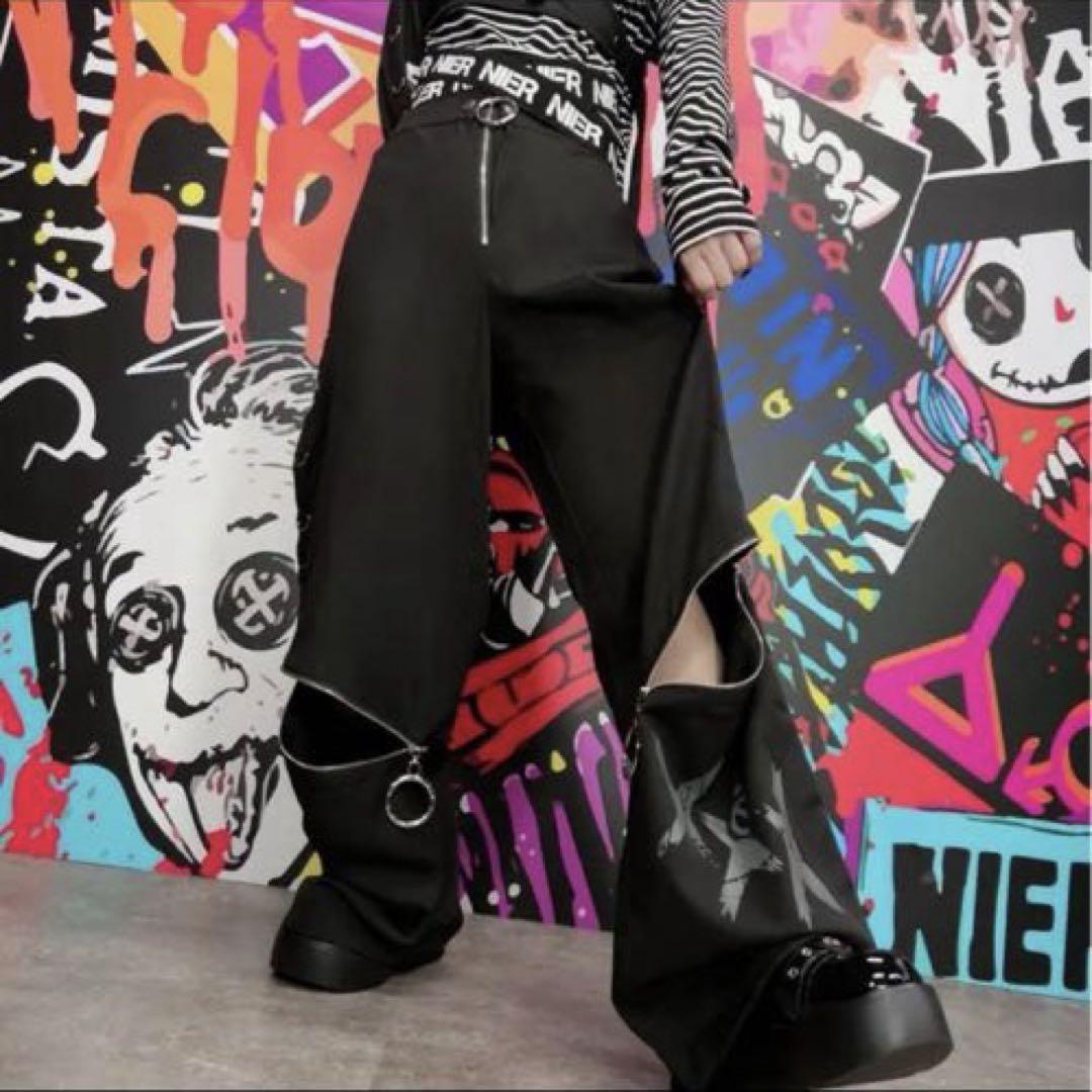 【F】NIER ♡ ワイドパンツDOUBLE ZIP SEXY PANTS