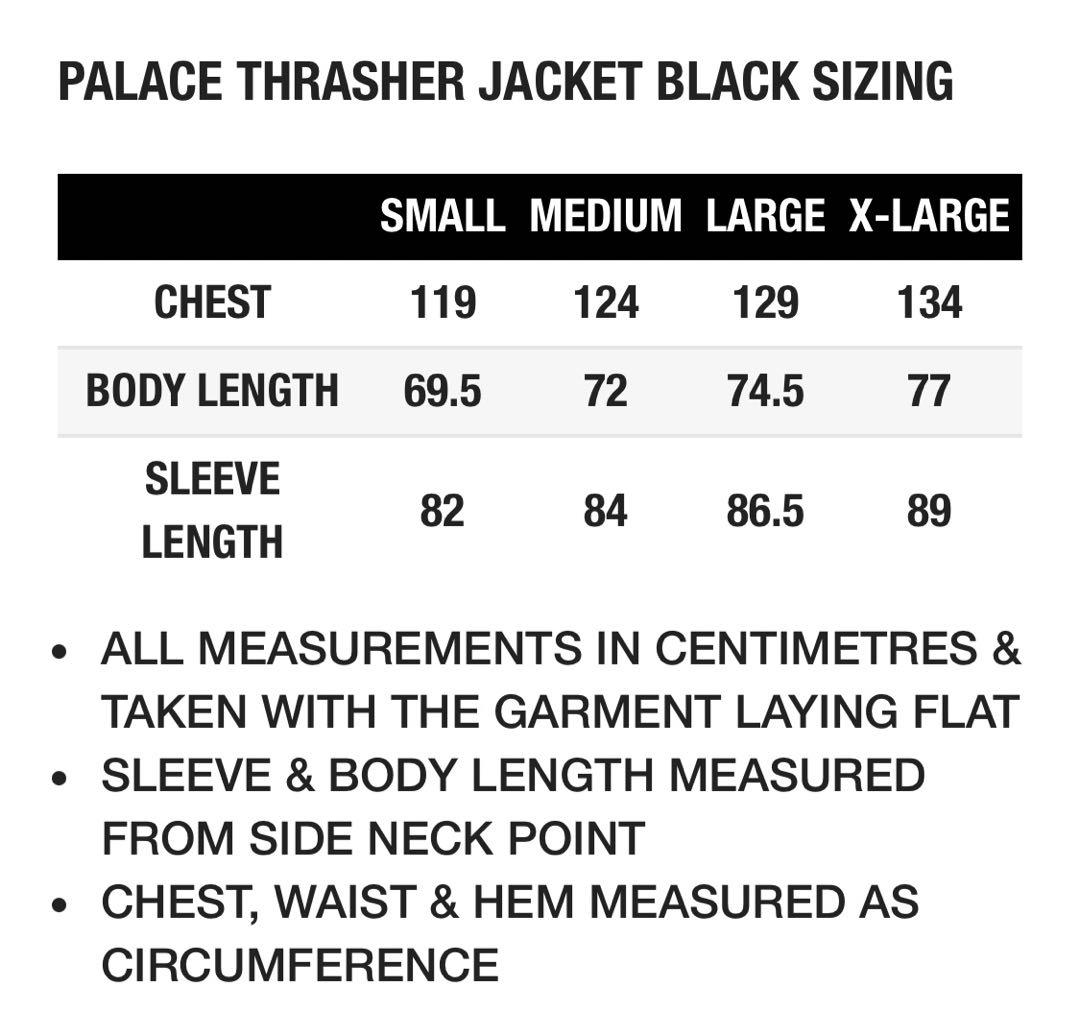 ジャケット・アウター PALACE THRASHER JACKET BlACK
