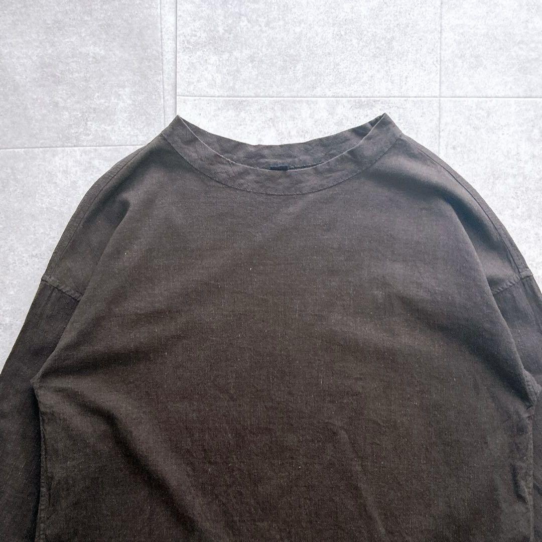 45R 歳時記ブラウス 上巳 ブラウス 長袖 R刺繍 茶 現行タグ ゆったり 45R 歳時記ブラウス 上巳 ブラウス 長袖 R刺繍 茶 現行タグ ゆったり