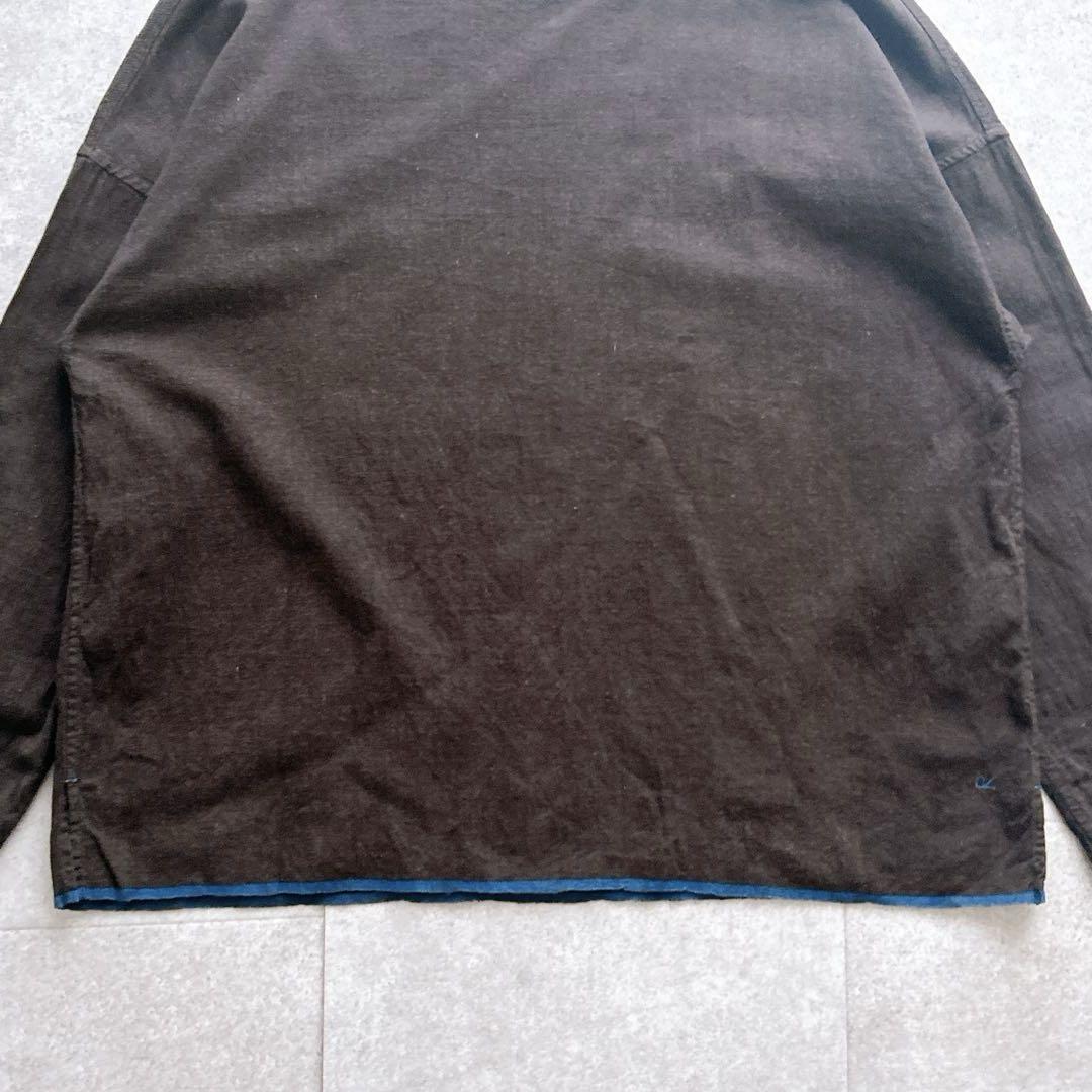 45R 歳時記ブラウス 上巳 ブラウス 長袖 R刺繍 茶 現行タグ ゆったり 45R 歳時記ブラウス 上巳 ブラウス 長袖 R刺繍 茶 現行タグ ゆったり