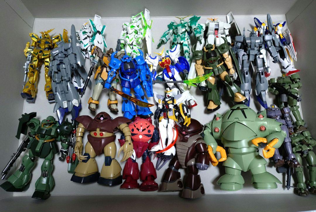 ガンプラ組済み大量セット