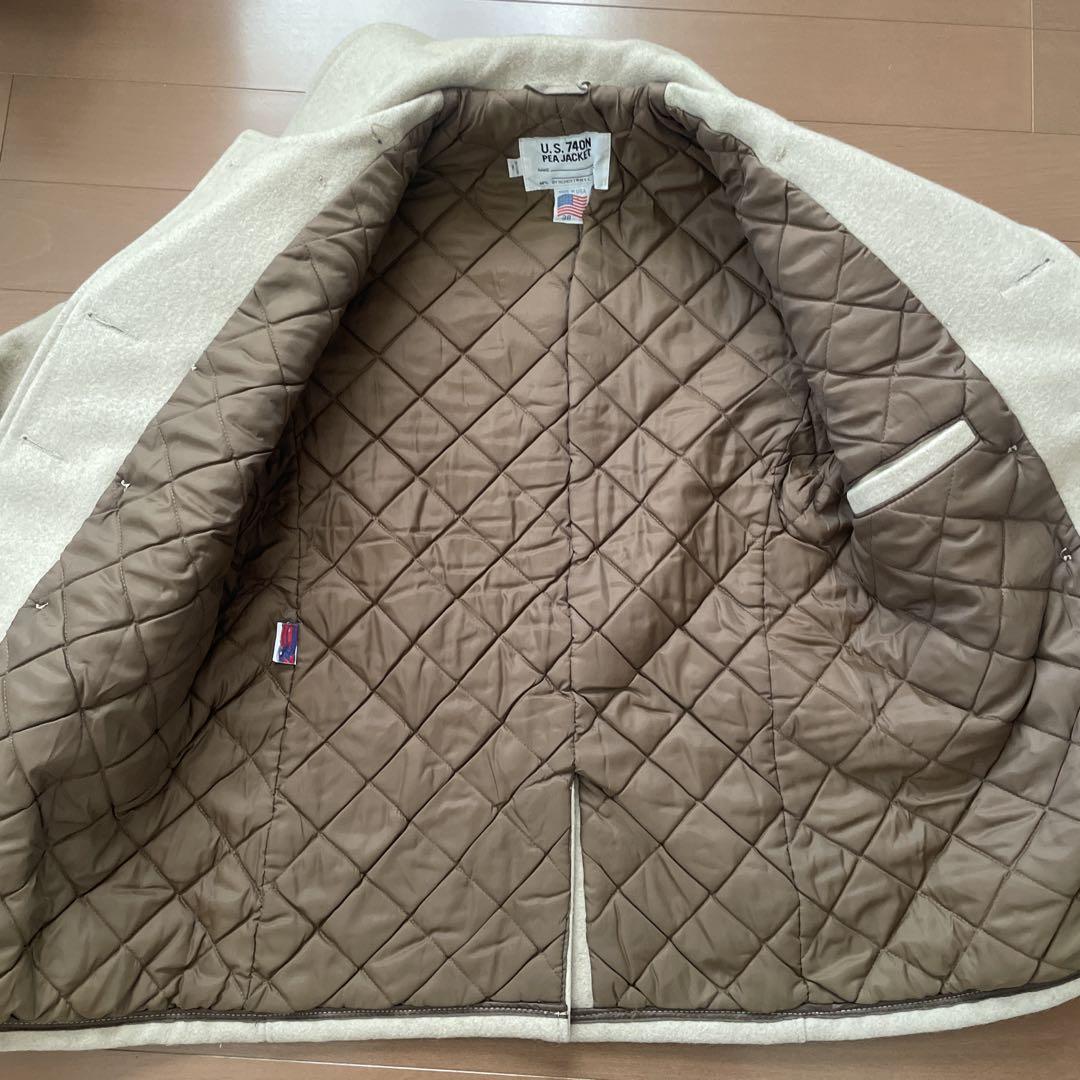 U.S. 740N Pea Jacket ベージュ 38