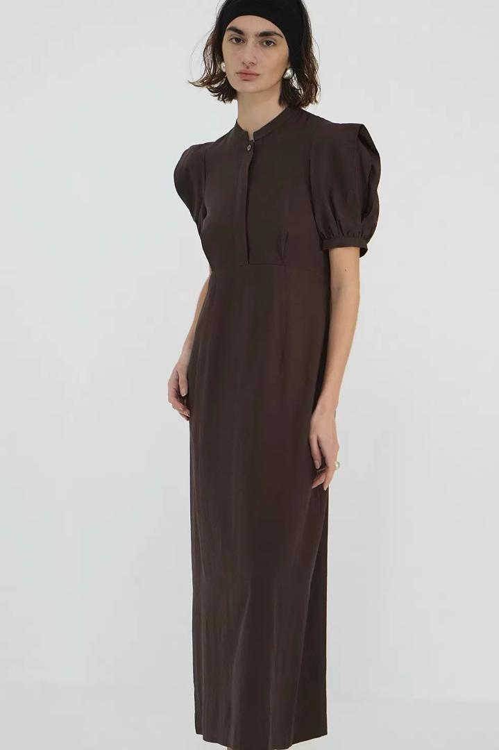 CLANE SHEER PUFF SLEEVE ONEPIECE