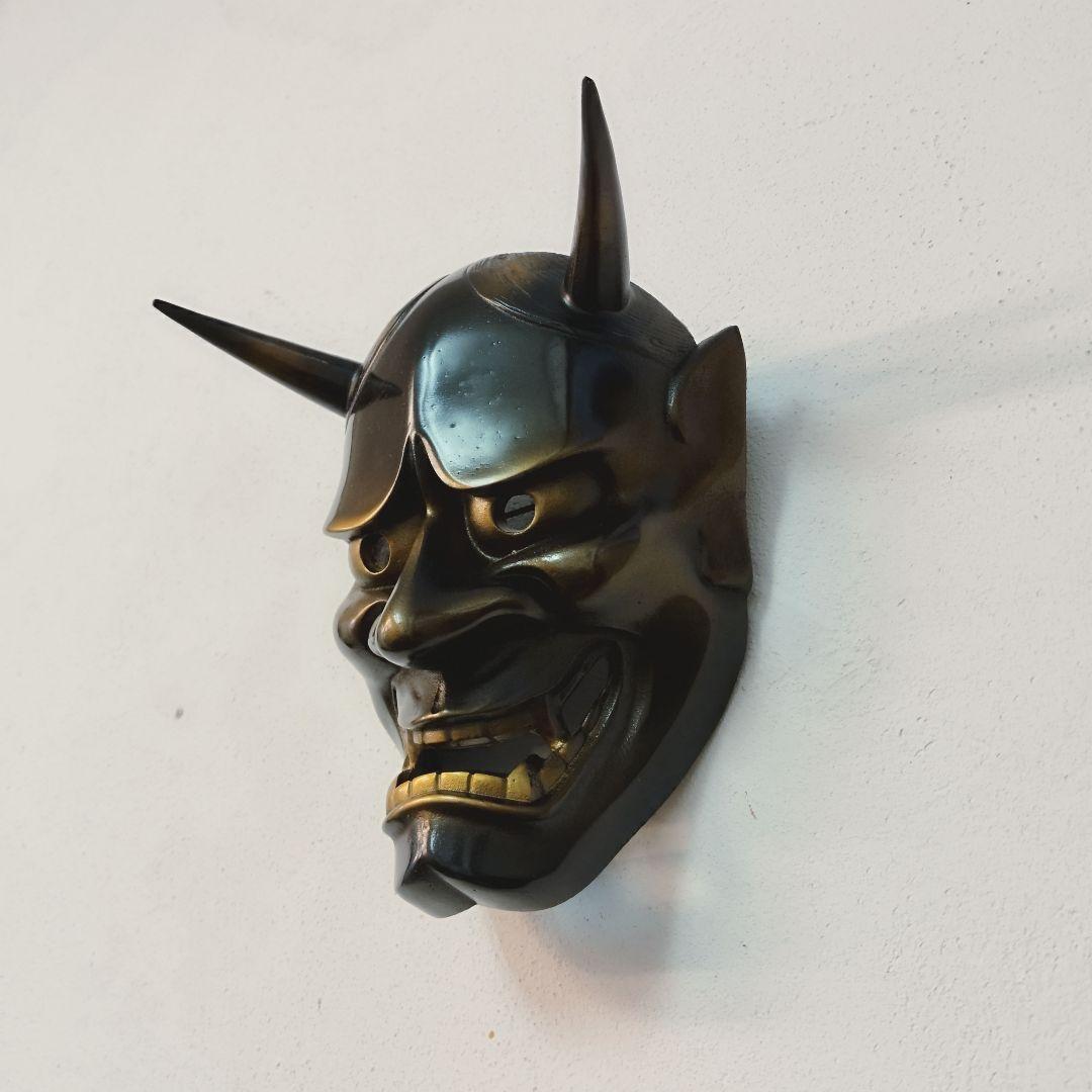 般若  面  鉄製  魔除け