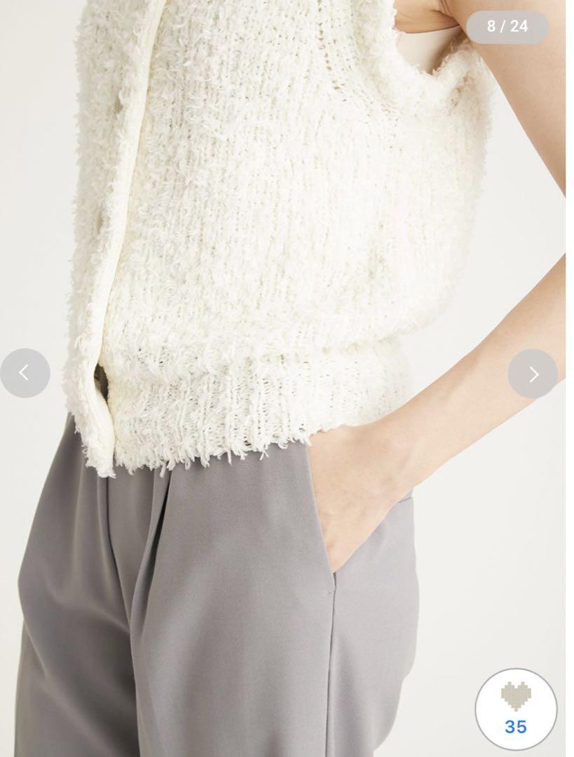 emmi atelier/2wayフリンジニットベスト