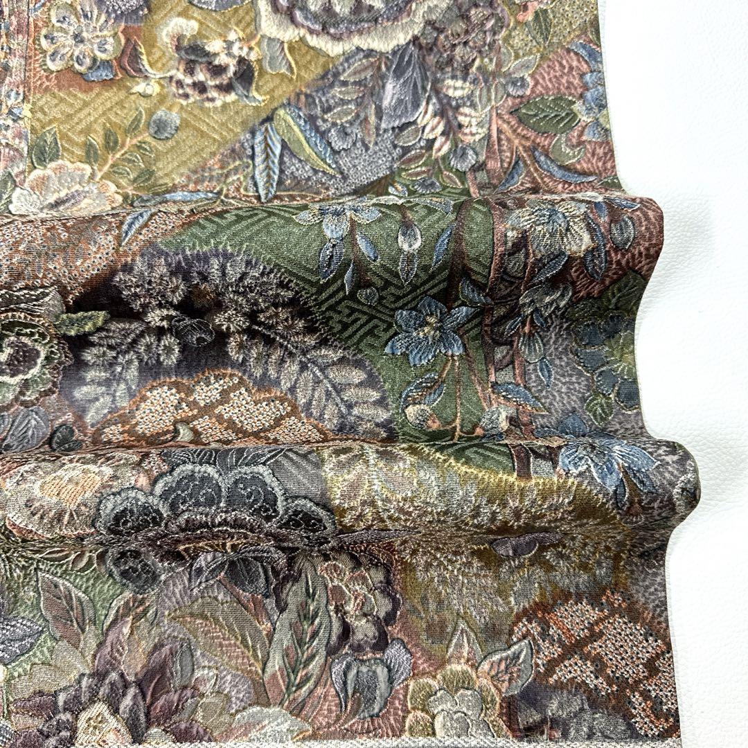 専用帯612 ●山岡古都 天目織 染織美術品 高級 正絹 全通 袋帯