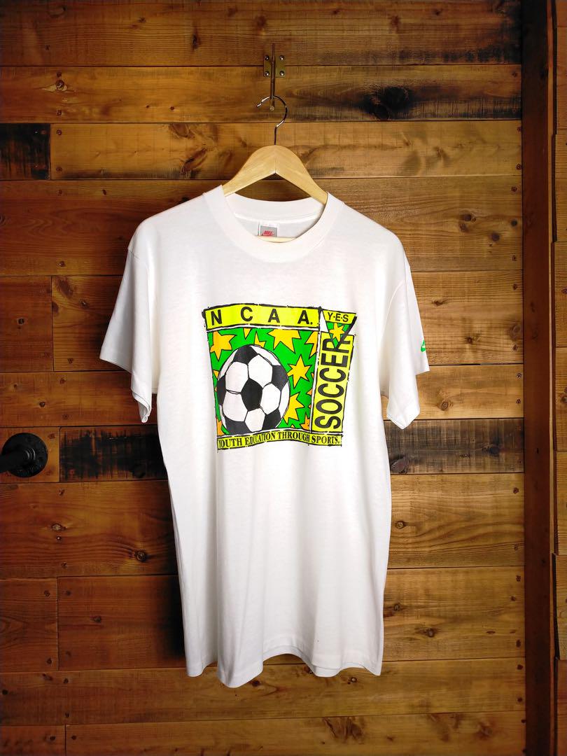 80S 90S NIKE NCAA サッカーTシャツ 銀タグ