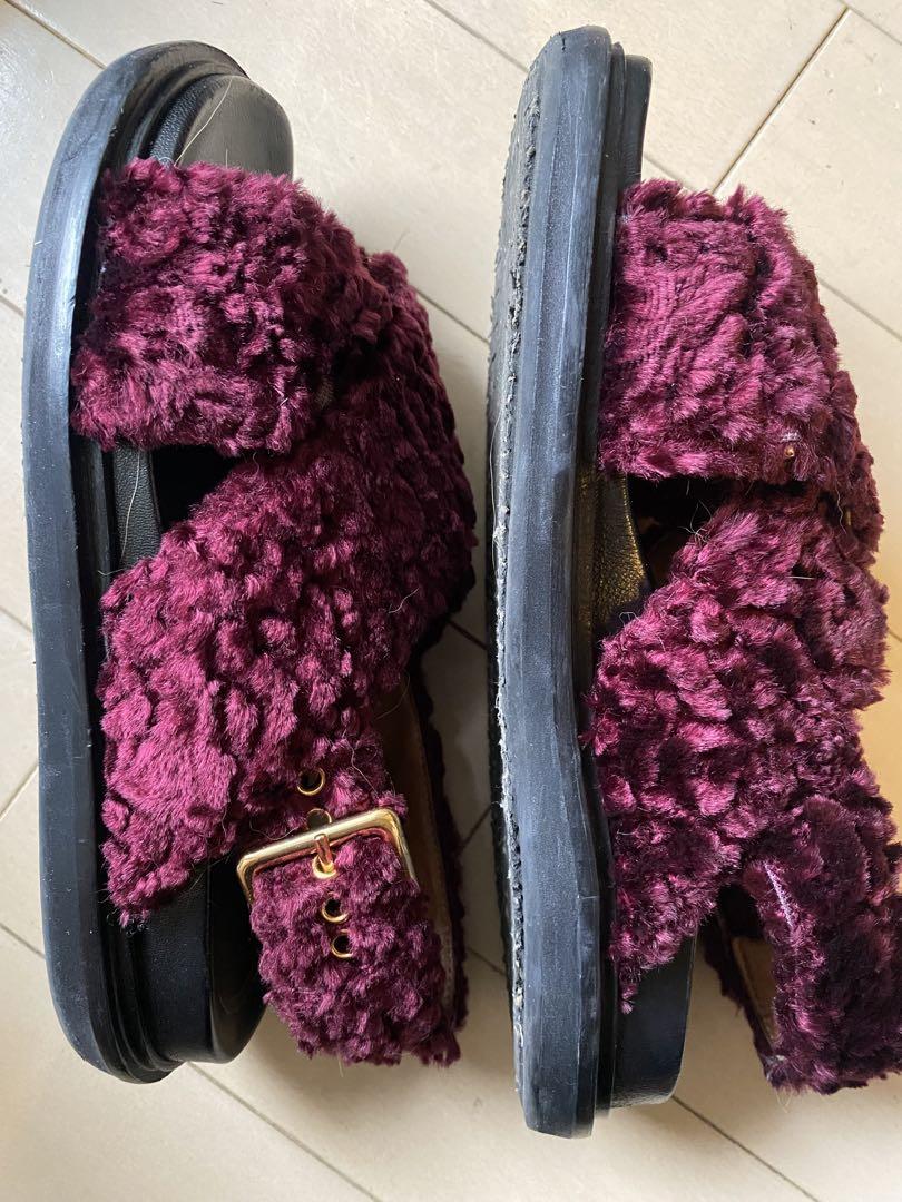 Marni ファー サンダル サイズ35.5