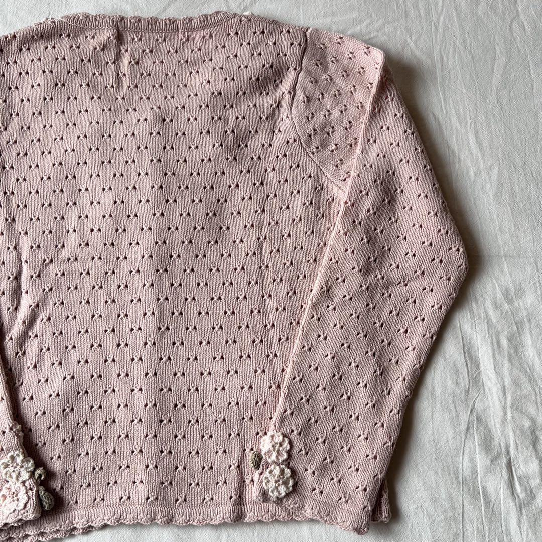 【高級】PINK HOUSE ニット セーター 桜 刺繍 希少デザイン◎ うさぎ