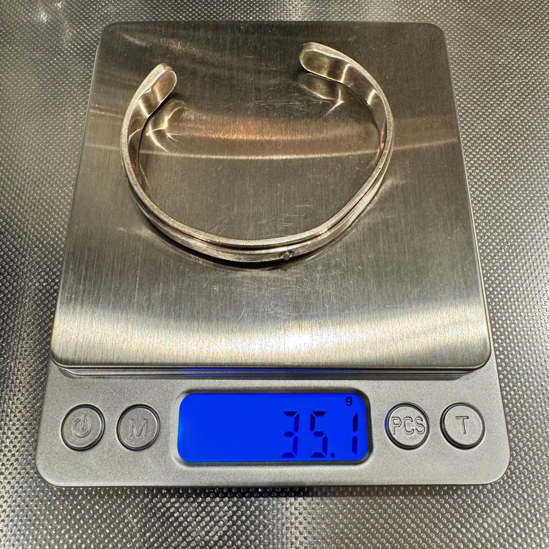 シルバー　バングル ダイヤ