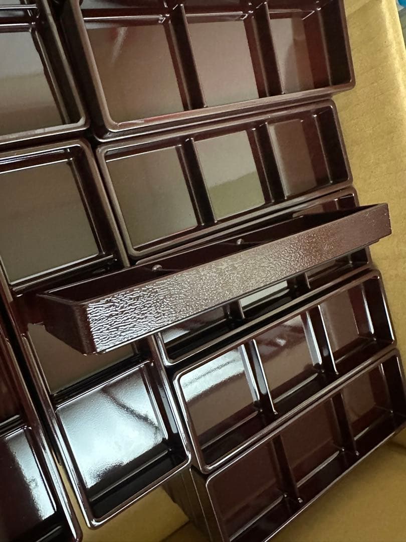 桐木目三点薬味皿 新溜 A 59セット