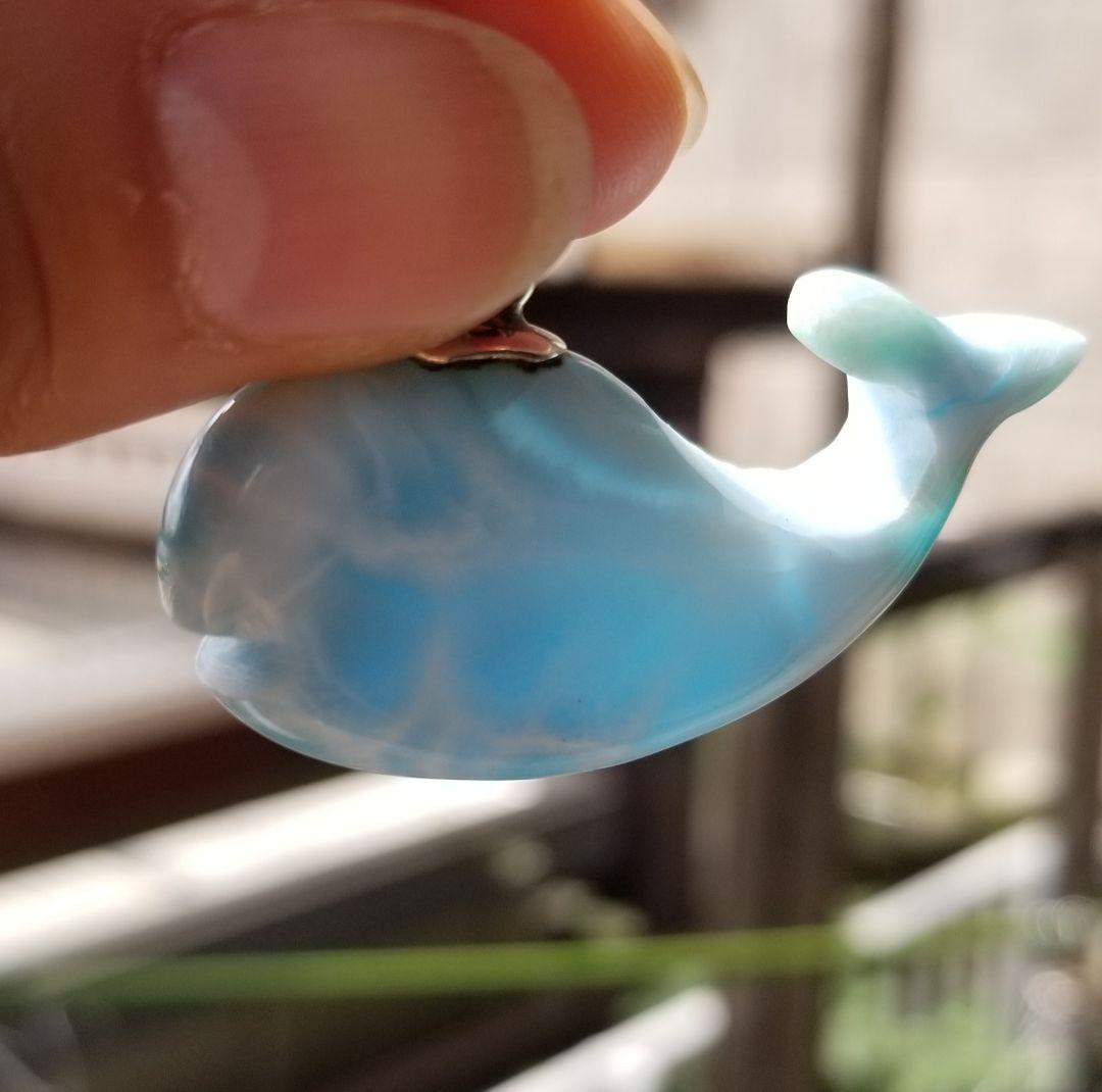 おしゃれ ラリマー クジラ ペンダントトップ | experiencemidia.com.br